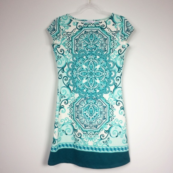 Isaac Mizrahi Dresses & Skirts - Isaac Mizrahi Live! Turquoise Kaleidoscope Dress